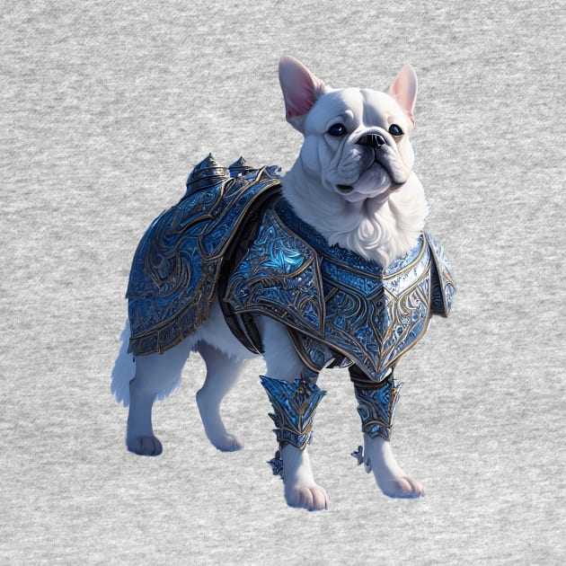 Badass Frenchie in Jotunheim Armor by fur-niche